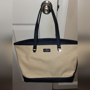 Kate Spade Blue and White Patterned Interior